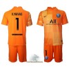 Officiële Voetbalshirt + Korte Broek Doelman Paris Saint-Germain Keylor Navas 1 Thuis 2021-22 - Kids